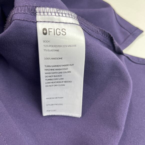 Figs Scrub Set Purple Shadow Zamora Jogger Pants XSP Catarina Top XXS - Picture 9 of 16